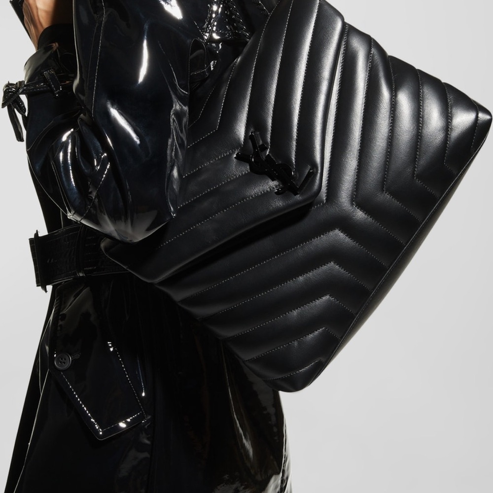 Saint Laurent Black Quilted Leather Bag